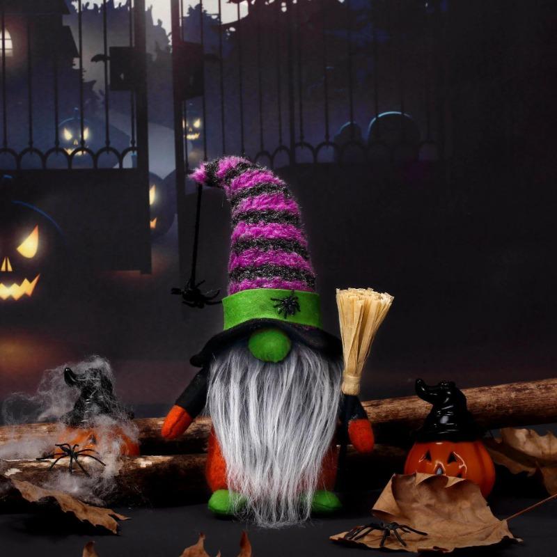 Halloween Party Ornament Broom Rudolph Faceless Doll Gnome Spider Green Ghost Christmas Doll