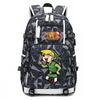 Zelda Zelda Plecak z Nadrukiem Akcesoria Outdoorowy Port USB Duża Pojemność Plecak Podróżny