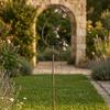 Bees Garden Stake with Bells Wrought-Iron Metal Lawn Decor Rustic for Homeowners