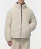 Musinsa Standard Daily Puffer Reversible Fleece Short Padded Jacket [Black/Cream]