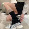 Womens Lolitas Knit Long Socks Flared Leg Warmers Harajuku Booties Socks Winter Warm Ankle Heap Socks