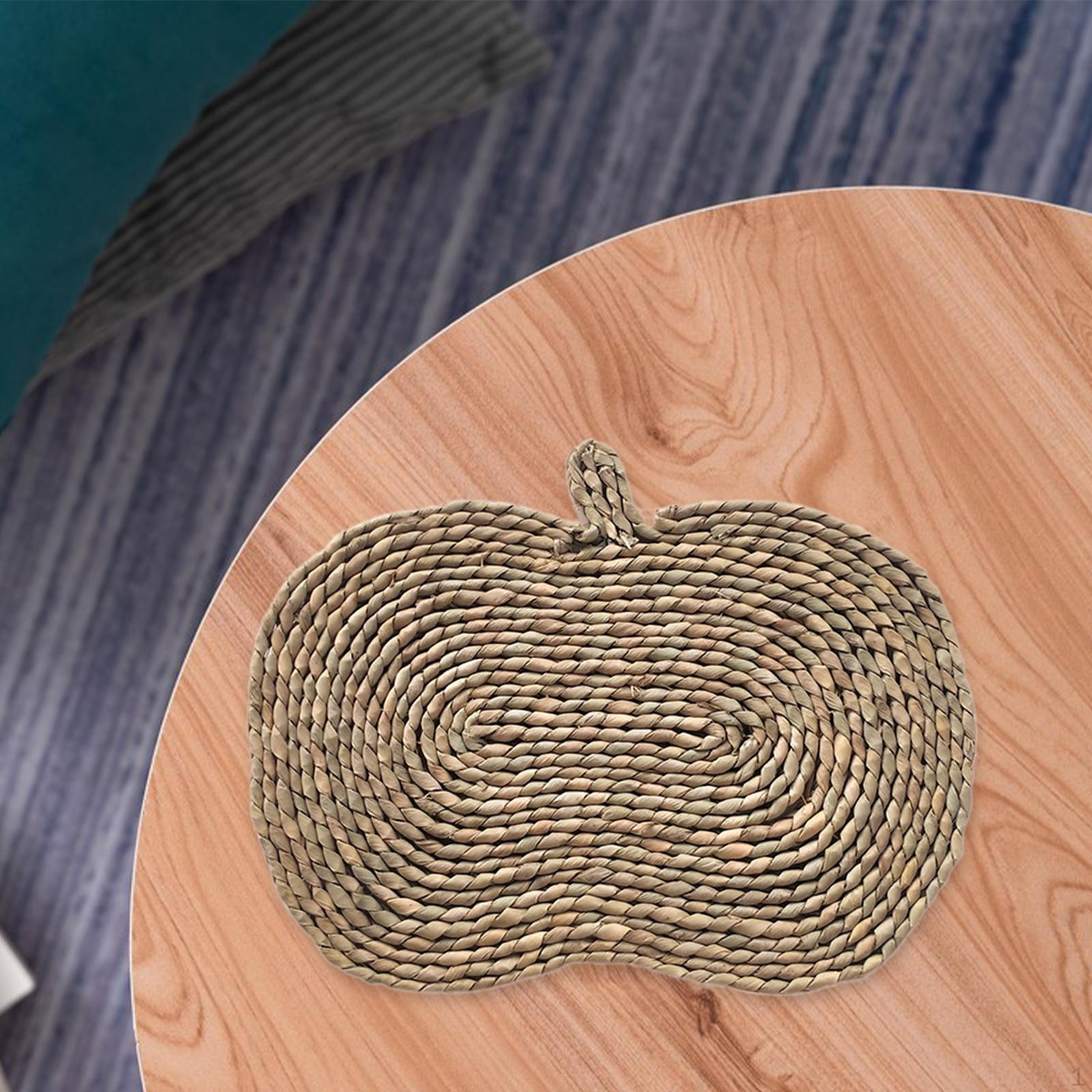 

Коврик для стола Тканые подставки под приборы Богемный декор Свадьбы Деревенская кухня Обеденная посуда Чашки для кофе Миски Место Apple Shape