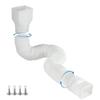 Flexible PE Downspout Extender Extendable Round Drain Pipe for Outdoor Lawn Patio Rainwater Drainage