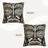 1Pc Tribes From Africa Decorative Pillowcases - Soft, Durable, Machine Washable Polyester Cover With Zipper Closure, Mixed Color