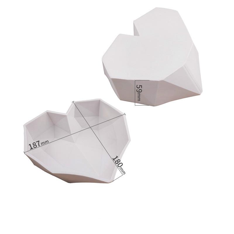 French Heart Shaped Mousse Love Silicone Mold Valentine's Day Silicone Dessert Mold DIY Baking Mold