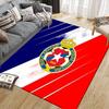 Red Star Belgrade Flannel Pattern Square Carpet,Area Rug,Carpet Rug for Living Room Bedroom Sofa Playroom Decor,Non-slip Floor Mat