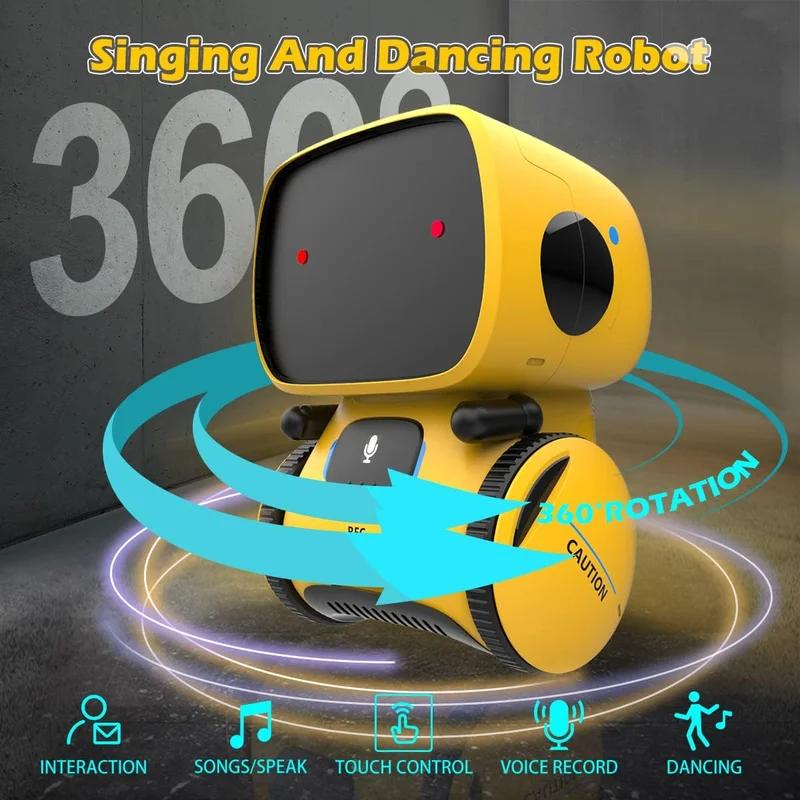 Robot AI Inteligentný Hlasový Chat Elektronický Domáci Maznáčik Roztomilý Interaktívny Robot Elektrická Hračka Dotykové Snímanie Hlasový Dialóg Prispôsobené Darčeky