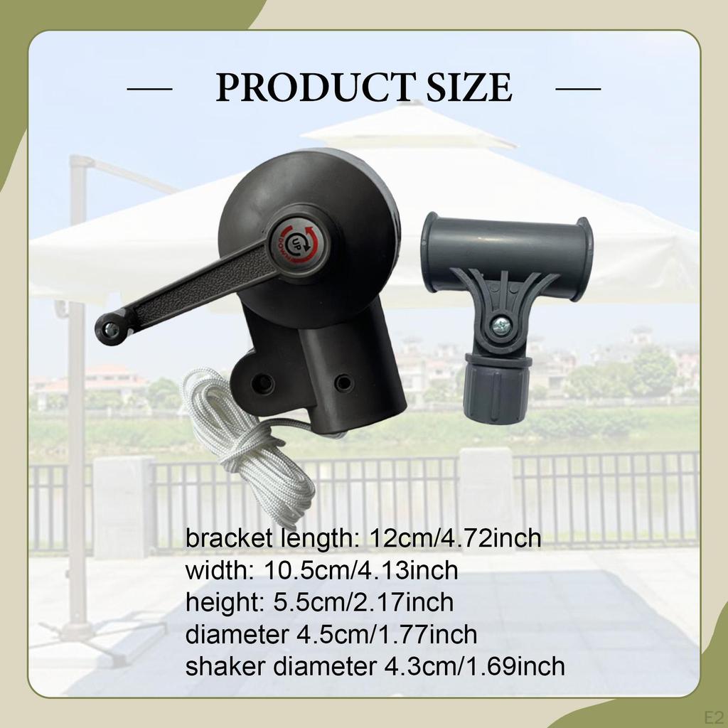 Deck Umbrella Crank Handle Bracket Steering Assembly Leisure Shade Attachment for
