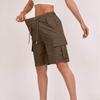 Women's Casual Cargo Shorts with Elastic Drawstring Waist and Side Pockets In Multiple Colors