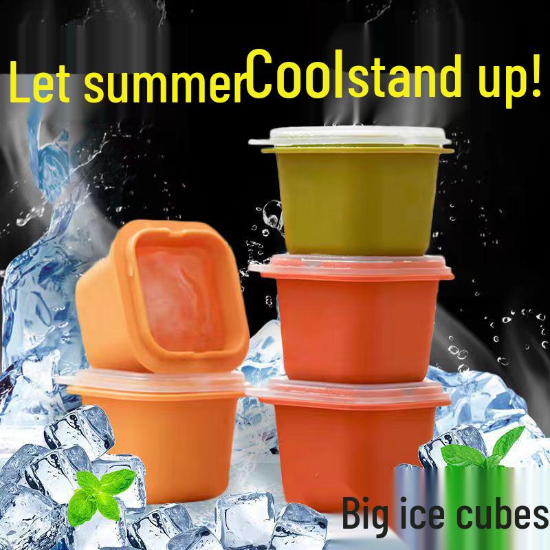 Food-Grade Silicone Ice Cube Tray for Home Use – DIY Quick-Freezing Ice Mold and Yogurt Ice Container