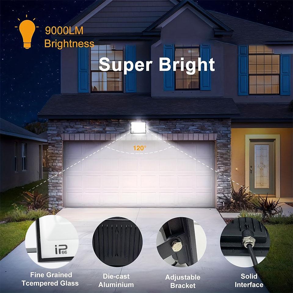 LED Floodlight IP66 Waterproof AC220V 110V Outdoor Spotlight 20W 30W 50W 70W 100W 150W 200W 300W Outdoor Lighting Spotlight