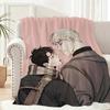 Anime Shutline Cool Jake And Shin Throw Lightweight 240g Flannel Blanket Soft Skin-friendly for Summer Cooling