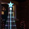 Controlchristmas Light NEW LED Christmas Tree Indoor Outdoor Decoration Metal Ring Led String Light Decorative Light