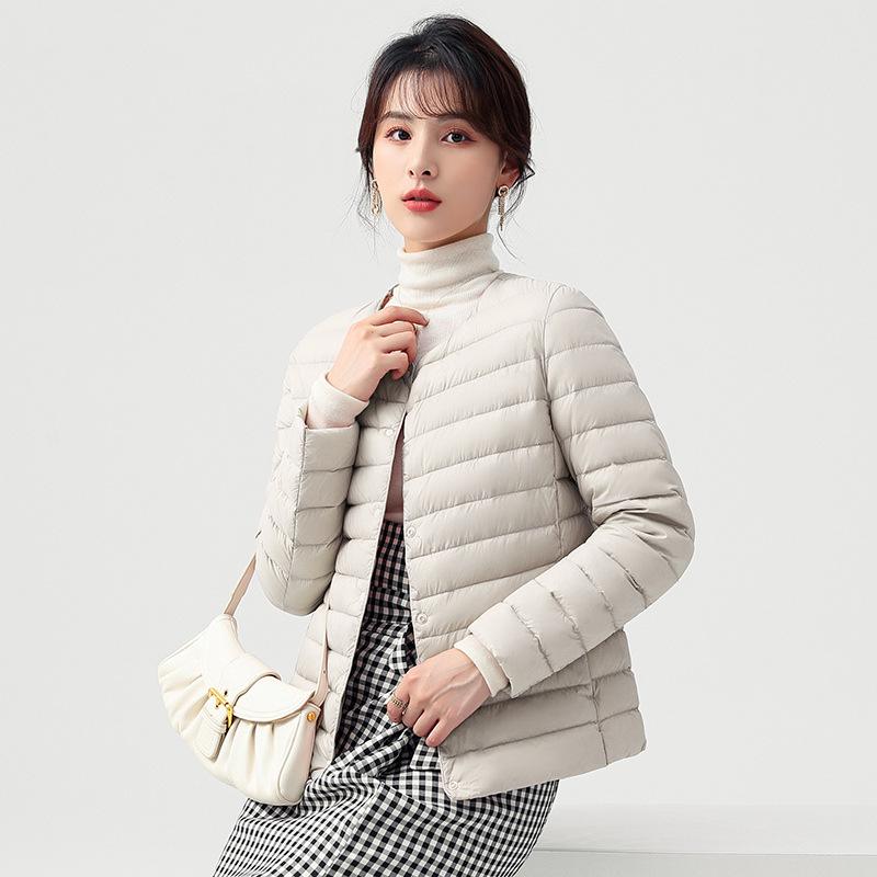 Women's Slim Fit Lightweight Down Jacket - Warm, Casual, Outdoor Windbreaker