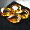 4 Pcs 36.45 Ct Yellow Sapphire Pear Cut Natural CERTIFIED Loose Gemstone Lot SD-06