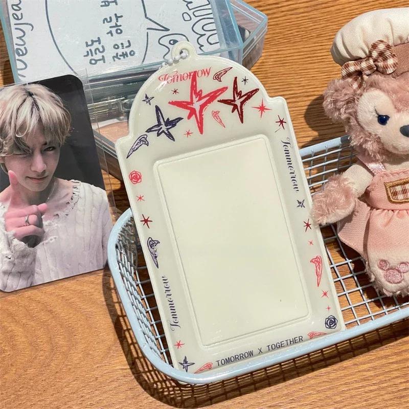 Original Design Electroplate Plasitic Frame Kpop Photo Binder Creative Idol Photo Card Holder for 3 Inch Card Wholesales 2025