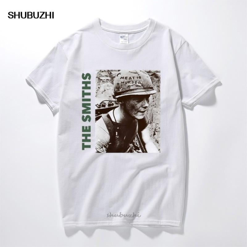 The Smiths T Shirt Top English Rock Band Meat Is Murder 1985 Morrissey Marr cotton shortsleeved O neck tshirts euro size
