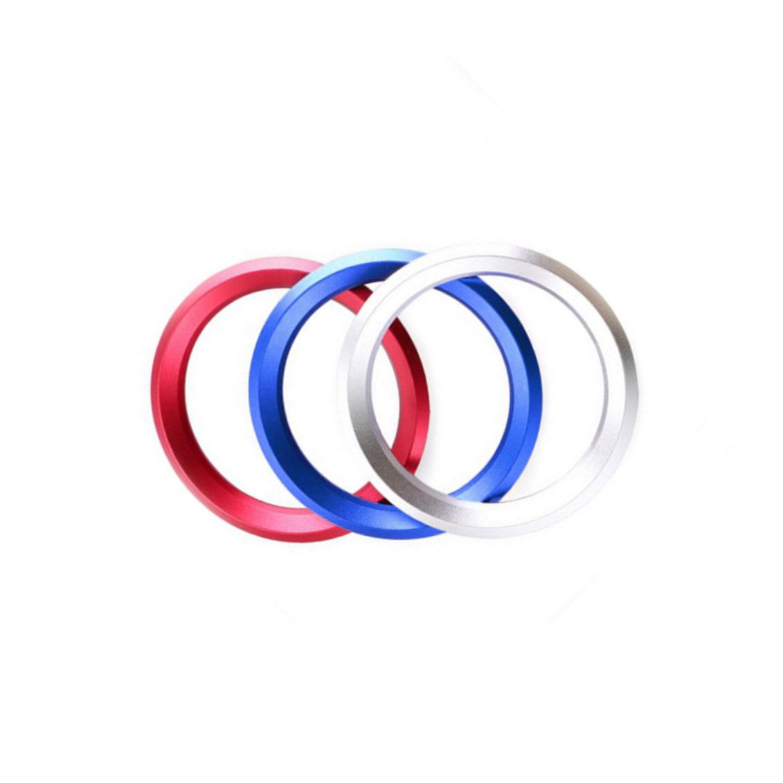 

Gold Aluminum Steering Wheel Decoration Ring for BMW X1 E30 E36 E39 E46 E60 E90 E92 Blue [Aluminum Alloy]