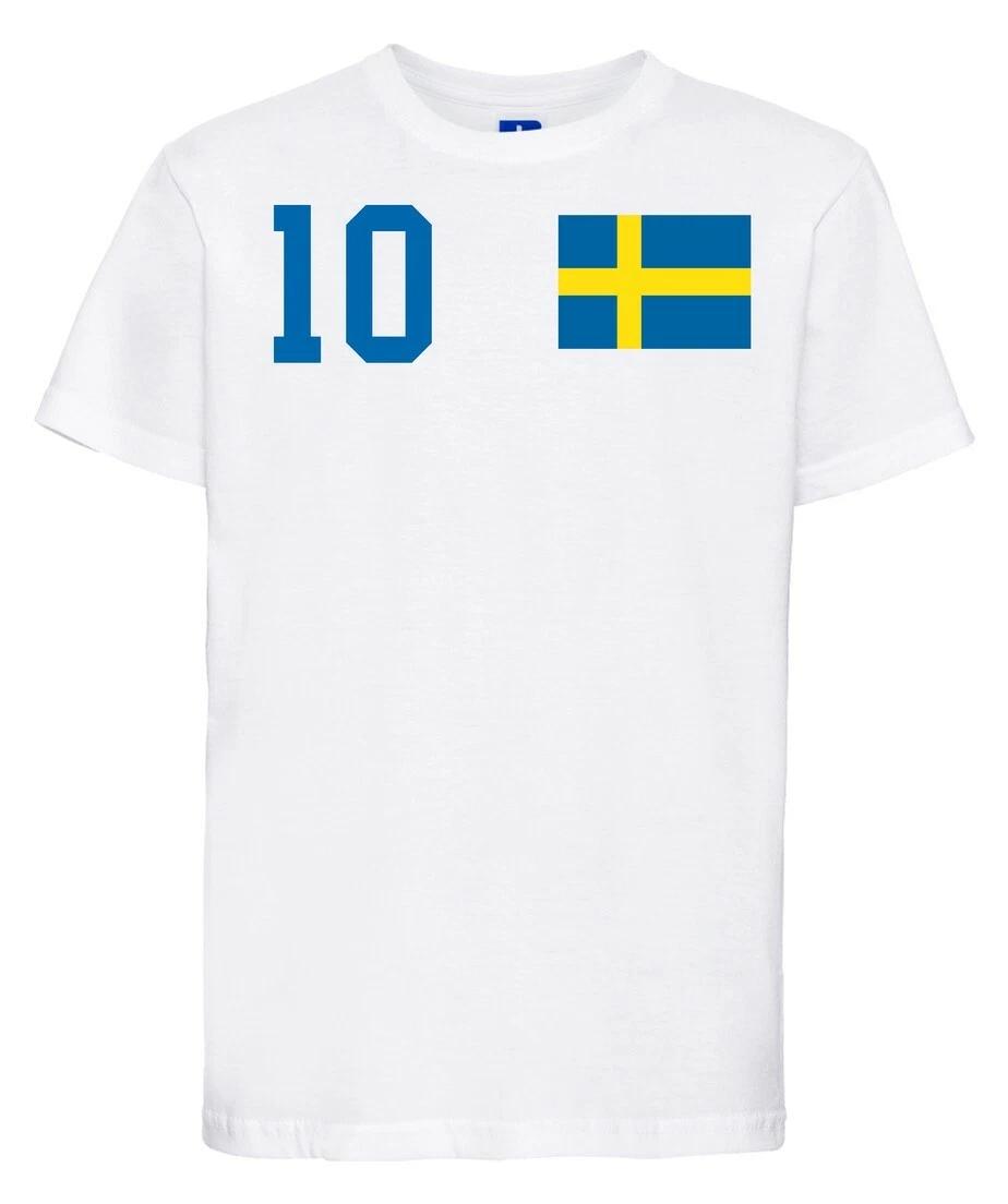 

Youth Designz Sweden children s T-Shirt with desired name + number jersey World Cup European Championship fun 2XL