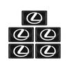 2/5/10 Pezzi Piccolo Volante in Fibra di Carbonio Logo Auto Multifunzione Adesivi 3D per Lexus 250 300 RX 300 350 US 200 GX 400 460 GS450H GS350 ES 350 300H