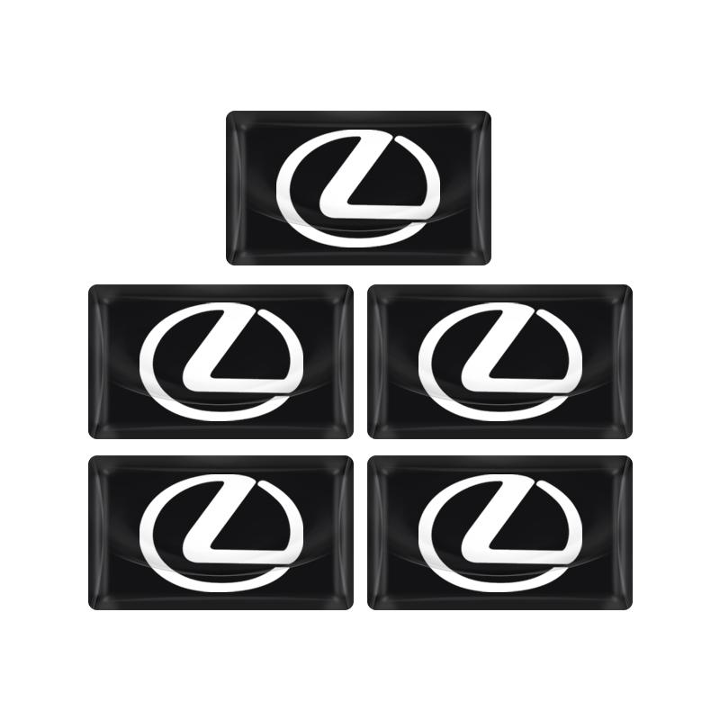 2/5/10 Pezzi Piccolo Volante in Fibra di Carbonio Logo Auto Multifunzione Adesivi 3D per Lexus 250 300 RX 300 350 US 200 GX 400 460 GS450H GS350 ES 350 300H