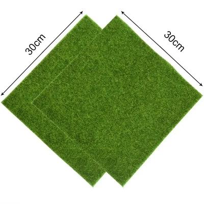 30x30cm Artificial Grassland Simulated Lawn False Moss False Tturf Small Court Landscape Scene Layout Decoration Plant Decor