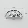 Semicircle Shell Cabinet Handles Wear Resistant Solid Zinc Alloy Drawer Pulls for Laundry Room Cabinet Headboard Upgrade