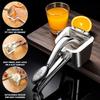 Zitronenpresse aus Edelstahl, manueller Entsafter für Zitrusfrüchte, Limette, Orange, robuster, ergonomischer Griff