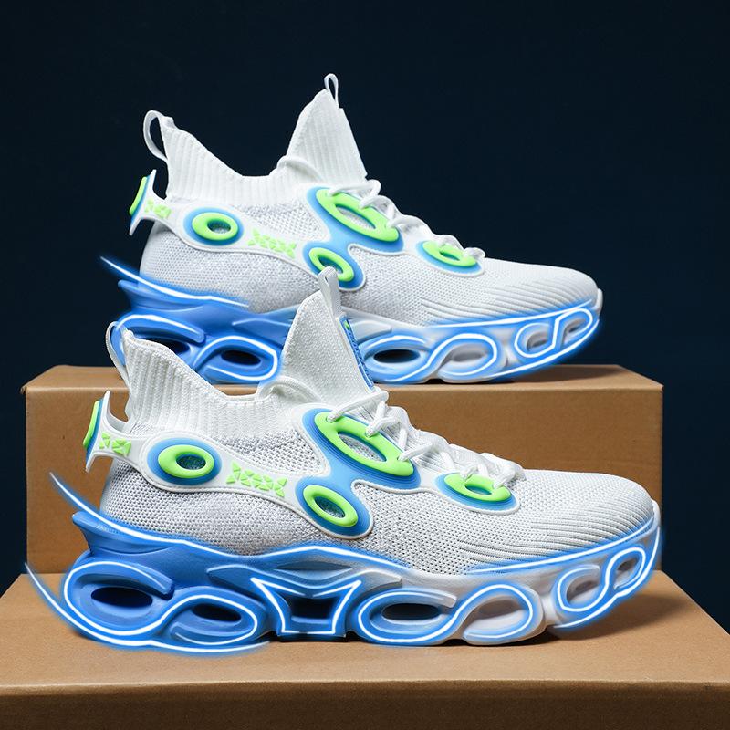 National men's shoes new large size blade running shoes casual running mesh spring and autumn breathable sports shoes