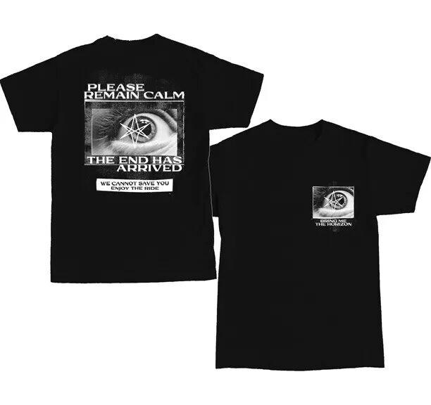 Bring Me The Horizon Mens T-shirt - BMTH Please Remain Calm - Band Tees XL