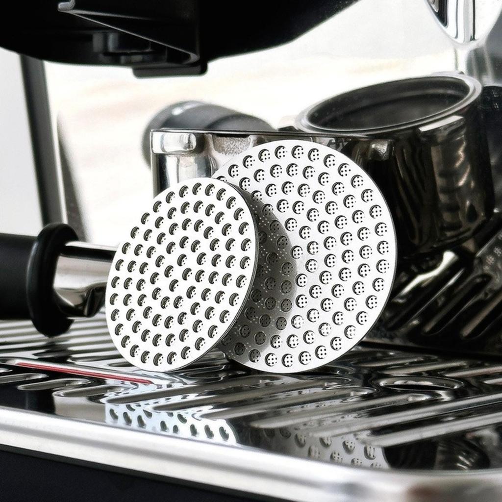 3 Pieces Espresso Accessory Low-Profile Stainless Steel Portafilter Screen with