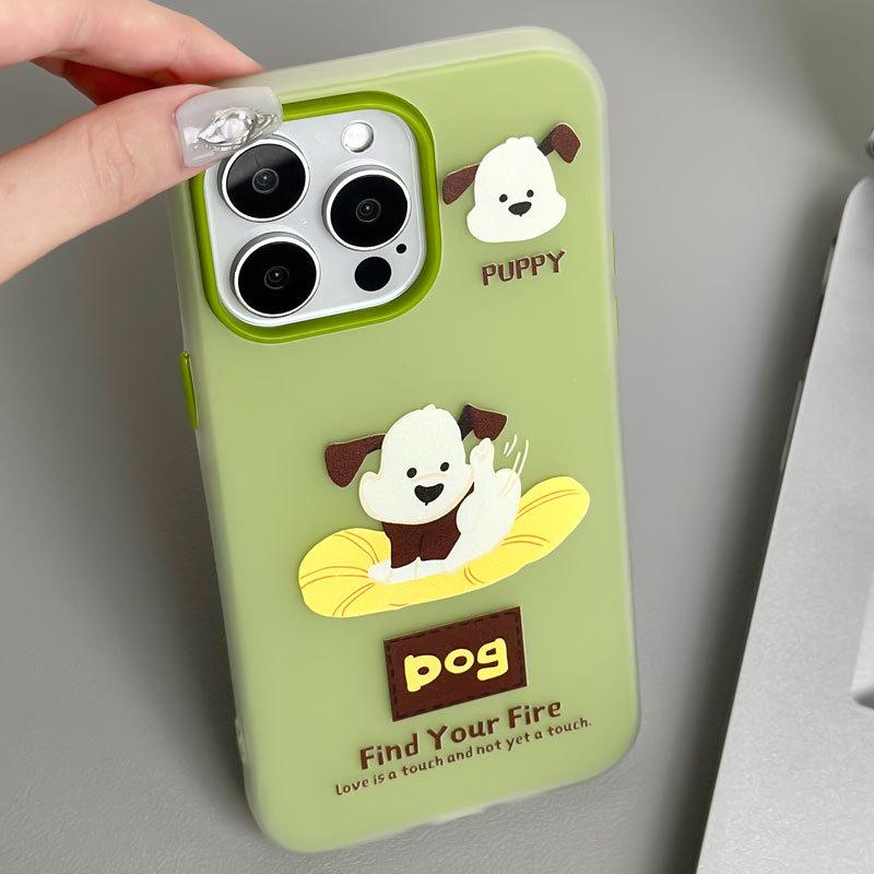 Zhitai Jelly Skin Case for iPhone 11/12/14 Pro Max & 15 Pro – Cartoon Design
