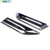 2x Silver Car SUV Air Flow Fender Side Vent Decoration Sticker Cover Accessories