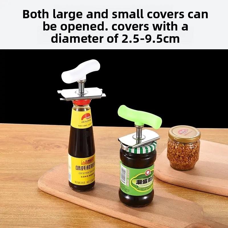 Stainless Steel Can Opener - A Handy Tool for Easily Unscrewing Caps. Can Opener, Bottle Opener, Can Opener for Glass Cans, Bottle Knife, Cap Opener.