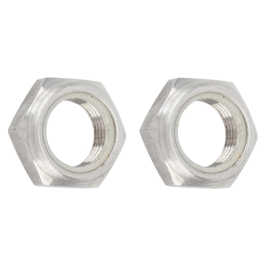 2PCS Outboard Self Locking Nut Motor Pinion Nut 90185 22043 for Outboard Motor 2 4T 9.9‑250HP for Parsun for Hidea