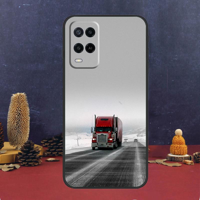 Cool Heavy Truck Car Case For Oppo A94 A74 A54 A15 A17 A57 A6 A5 Pro A16 A76 A96 A40 A60 A80 A18 A38 A58 A78 A98