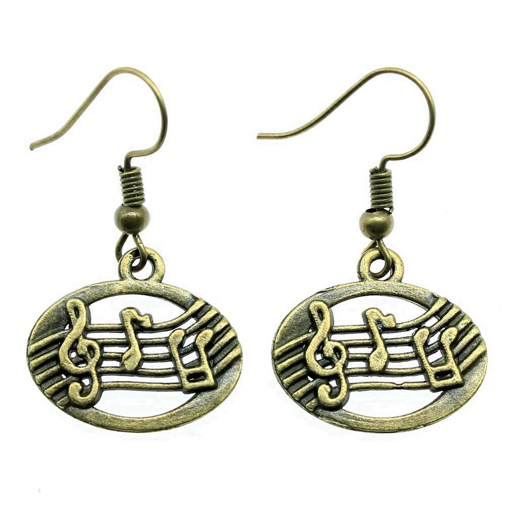 Electric Guitar Dangle Earrings Rock Music Themed Jewelry For Women