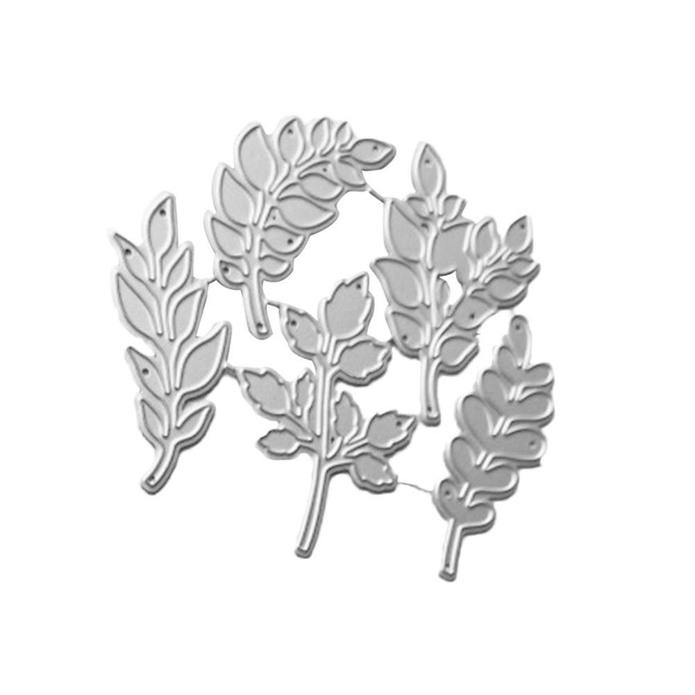 Leaves Branch Metal Cutting Dies Scrapbooking Die DIY Photo Album Stencils Metal Cards Stamps Cutting Embossing Metal Makin B5J4