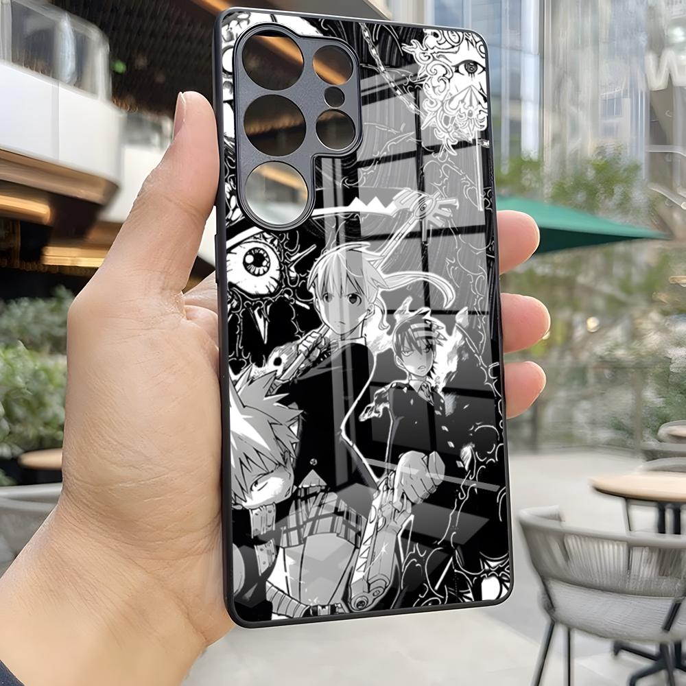 S-Soul Eater Phone Case For S25 Ultra Samsung S26 S24 Fe S22 S20 S23 21 Plus A54 A34 A53 A16 Glass Cover