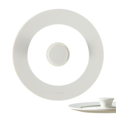 CAROTE Pot Lid Frying Pan Cover 16cm 18cm 20cm Silicone Lid Glass Lid Heat Resistant 240 Degrees Stylish and Cute Storage Space Dishwasher Safe White