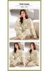 Women's Cotton Pajamas - Japanese Style, Long Sleeve, Rabbit Print, Autumn/Winter Pullover & Pants Set