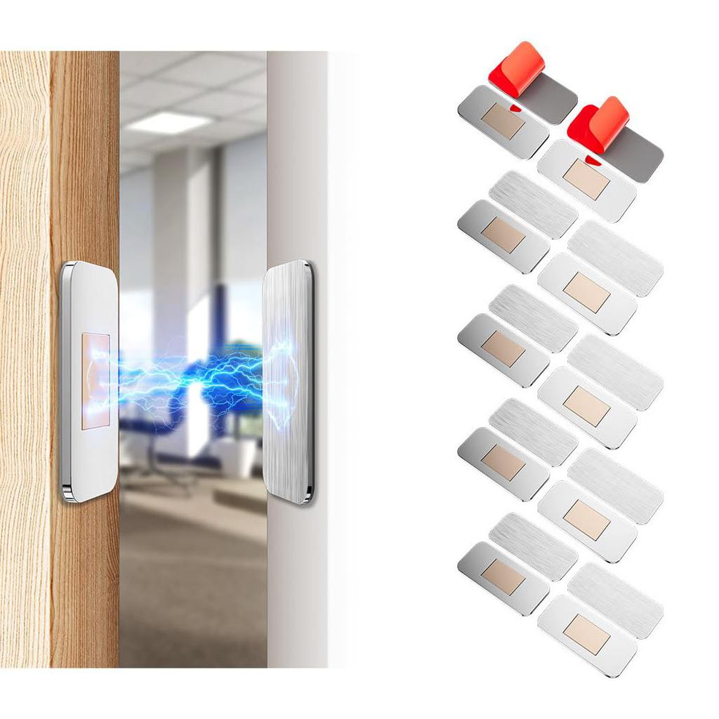 Borrfri Magnetisk Skjutdörr Stark Magnet Dörrlåslist