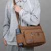 Bolsa Transversal de Lona Vintage para Homens - Bolsa de Ombro Estilosa Tote Mensageiro (Portátil Durável para Viagem e Uso Diário)