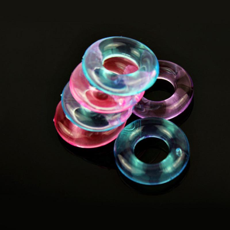 Men's Silicone Crystal Penis Ring for Erotic Adult Use