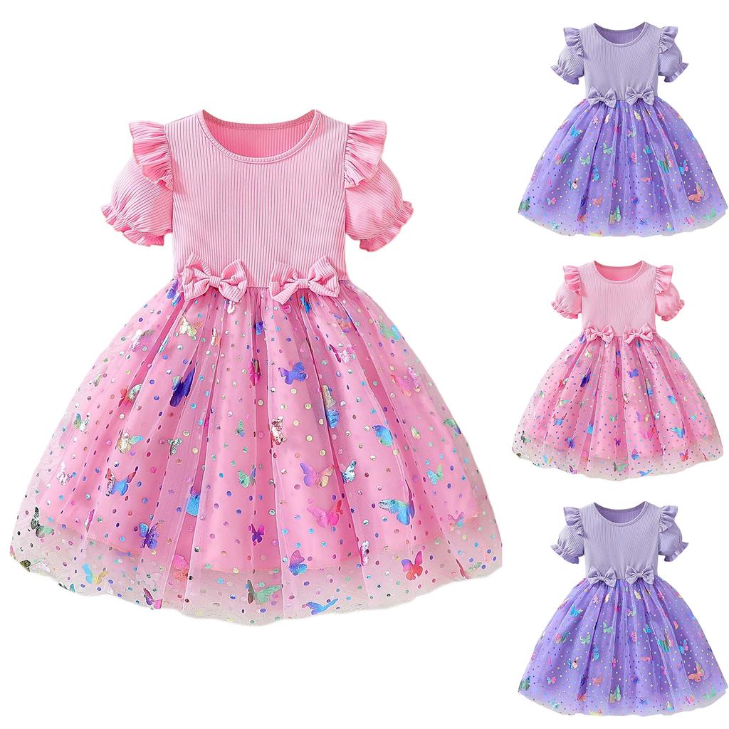 Aufgepufftes Geburtstagspartykleid für Kleinkinder und