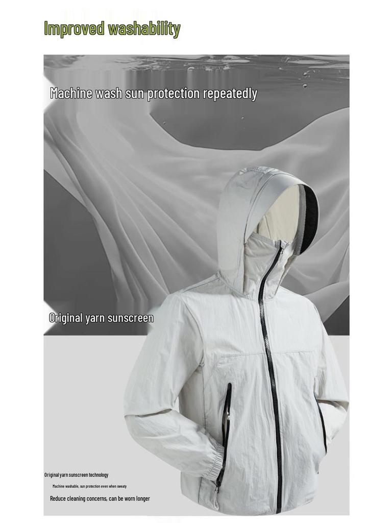 2026 New Style UPF50+ UV Protection Ice Silk Cooling Lightweight Summer Jacket for Men & Women