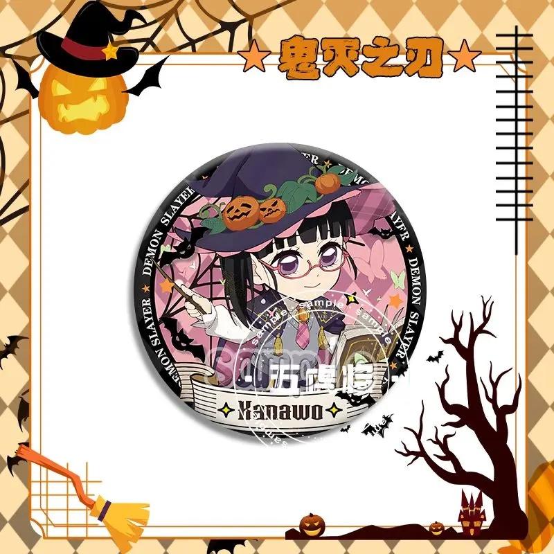 demon slayer Q version Wuyilangbaji Yanzhu Mitsuri brooch badge accessories anime character cartoon children s Halloween gift