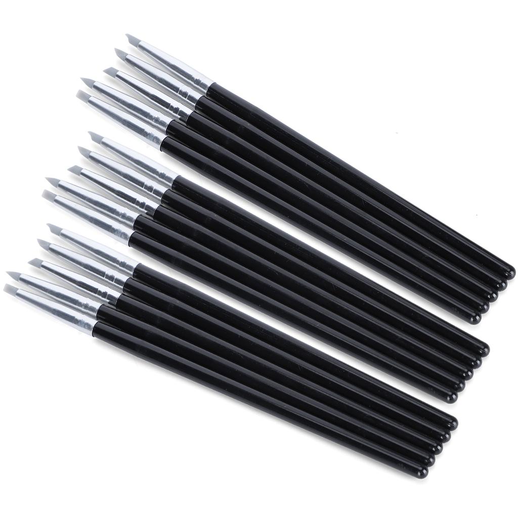 3 Set Pottery Clay Sculpture Paint Brush Watercolor Paint Silicone Pen Different Size