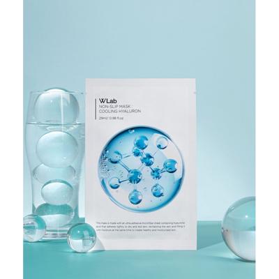 Wlab [5 Blätter] Wlab Rutschfeste Maske Kühlende Hyaluronsäure
