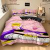 Majin Buu Pattern Bedding Quilt Set Quilt Cover Pillowcase Home Birthday Gift(1 * duvet cover + 2 * pillowcase, without core)